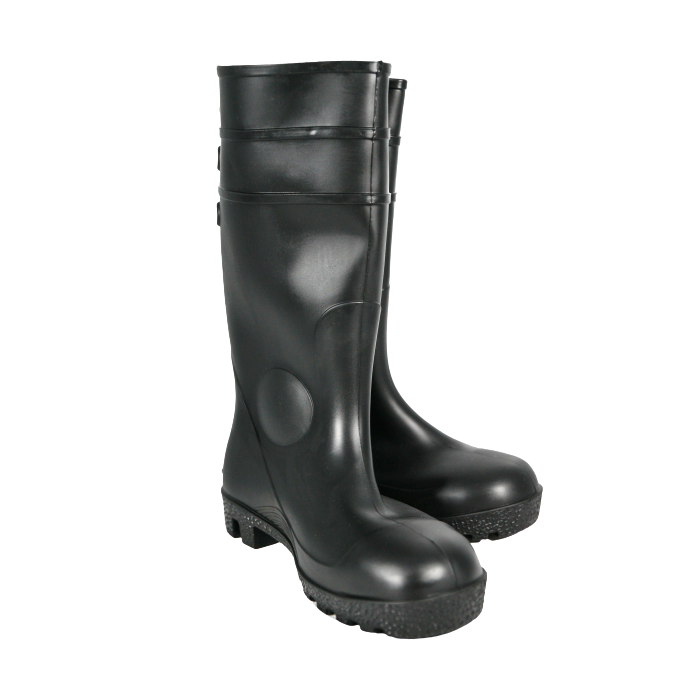 Essentials Black Safety Wellingtons (Steel Toecaps)